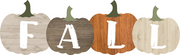 Print Shop Pumpkins MDF Cutout Fall Letters Across