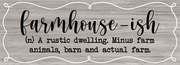 Print Shop Rectangular Sign MDF Cutout Farmhouse-Ish Definition Sign