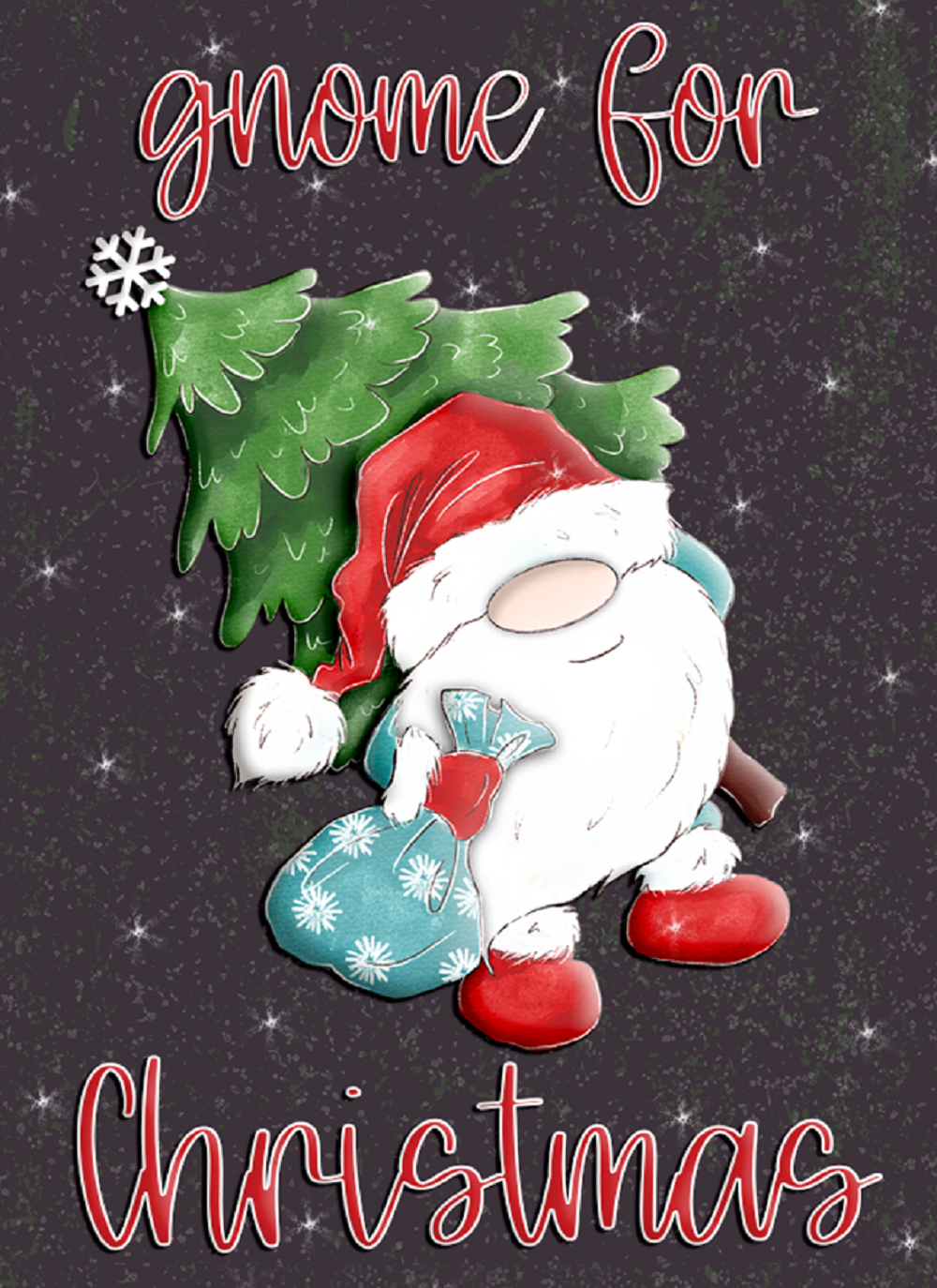 Print Shop Rectangle Gnome MDF Cutout Gnome For Christmas