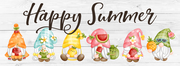 Print Shop Rectangle MDF Cutout Happy Summer Gnomes