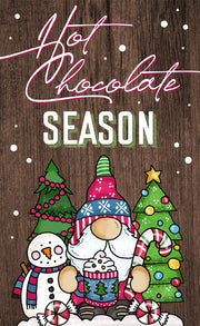 Print Shop Rectangle MDF Cutout Hot Chocolate Season