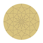 Design By Line Round MDF Cutout Mandala Pattern Style 37 - Unfinished For DIY