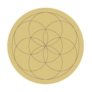 Design By Line Round MDF Cutout Geometric Mandala - Unfinished For DIY