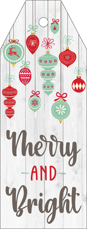 Print Shop Tag MDF Cutout Merry And Bright