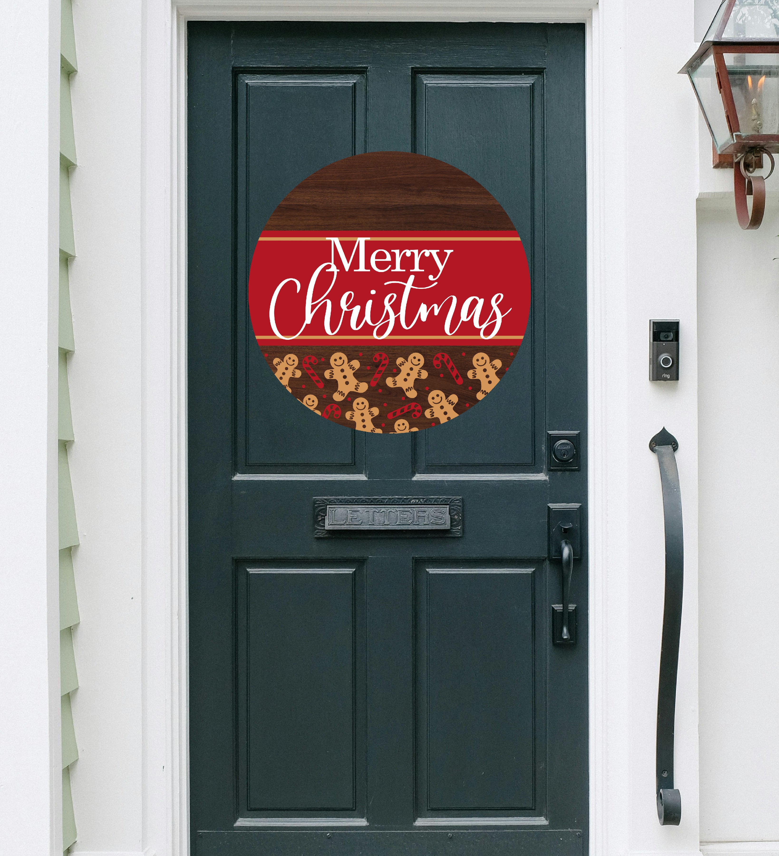 Merry Christmas Printed MDF Wall & Door Sign – Ready-to-Hang Home Décor Accent – No Painting Required