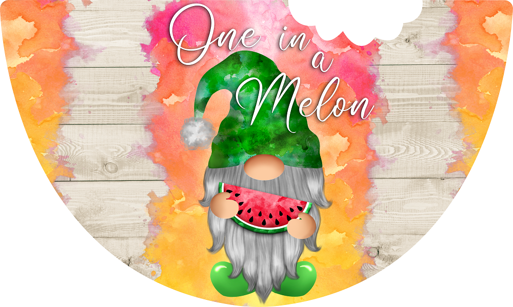 Print Shop Watermelon MDF Cutout One In A Melon Gnome