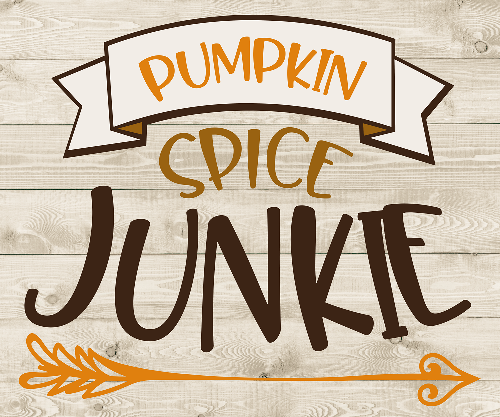 Print Shop Square MDF Cutout Pumpkin Spice Junkie
