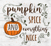 Print Shop Square MDF Cutout Pumpkin Spice And Everything Nice