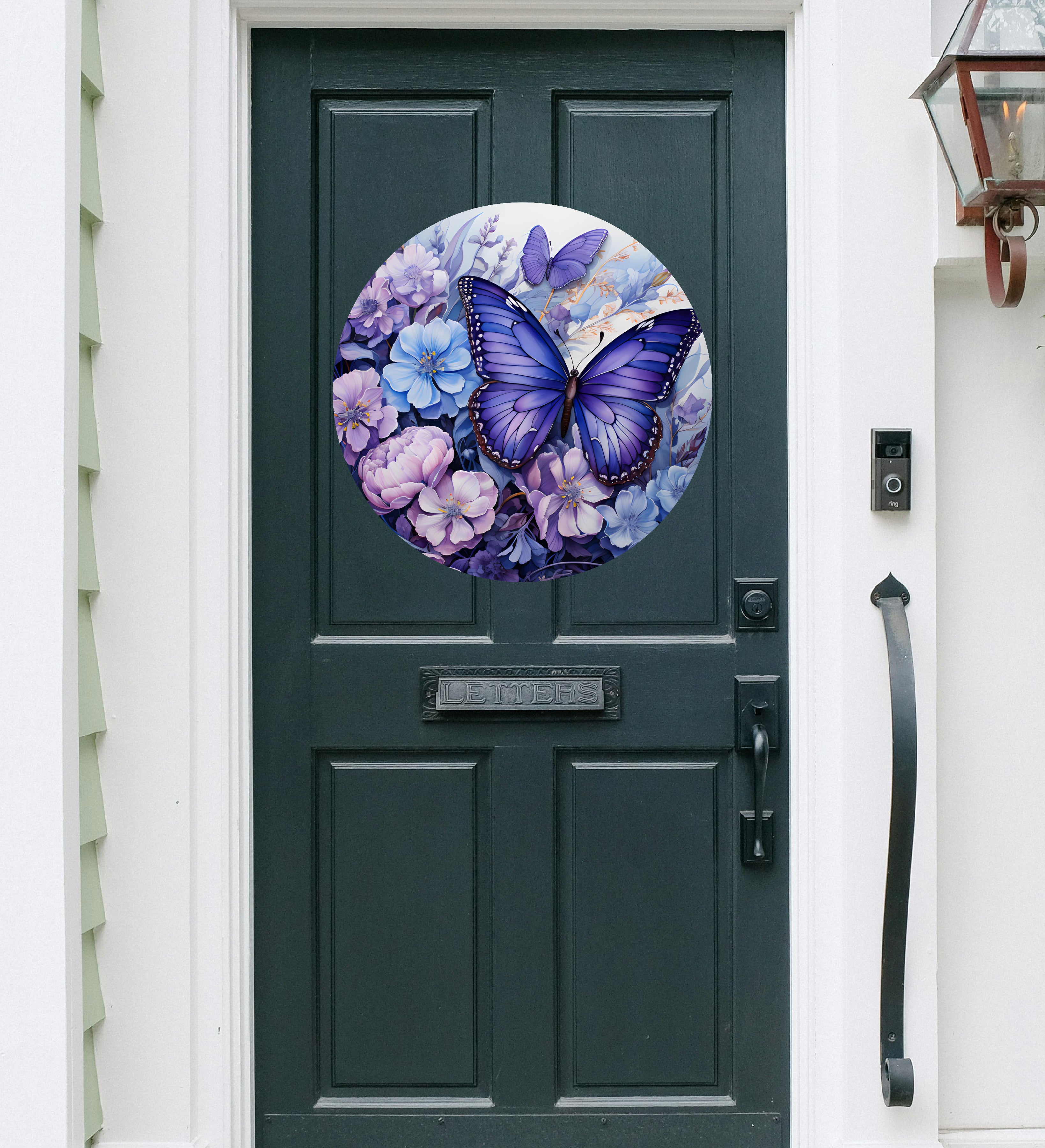 Butterfly Printed MDF Wall & Door Sign – Ready-to-Hang Home Décor Accent – No Painting Required