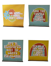 Print Shop Retro MDF Cutout With Stand