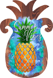 Print Shop Pineapple MDF Cutout Summer Vibes