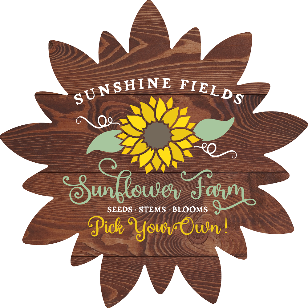 Print Shop Sunflower MDF Cutout Sunshine Fields Sunflower Farm Seeds • Stems • Blooms Pick Your Own!