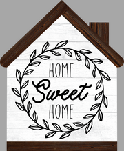 Print Shop House MDF Cutout Home Sweet Home