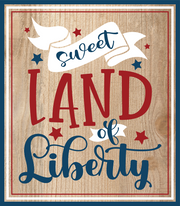 Print Shop Rectangle MDF Cutout Sweet Land Of Liberty
