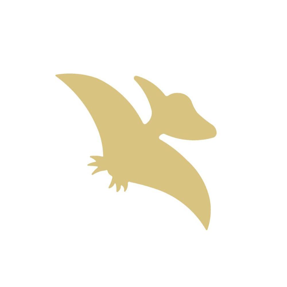 Basic Shape Pteranodon MDF Cutout Flying Silhouette - Unfinished For DIY