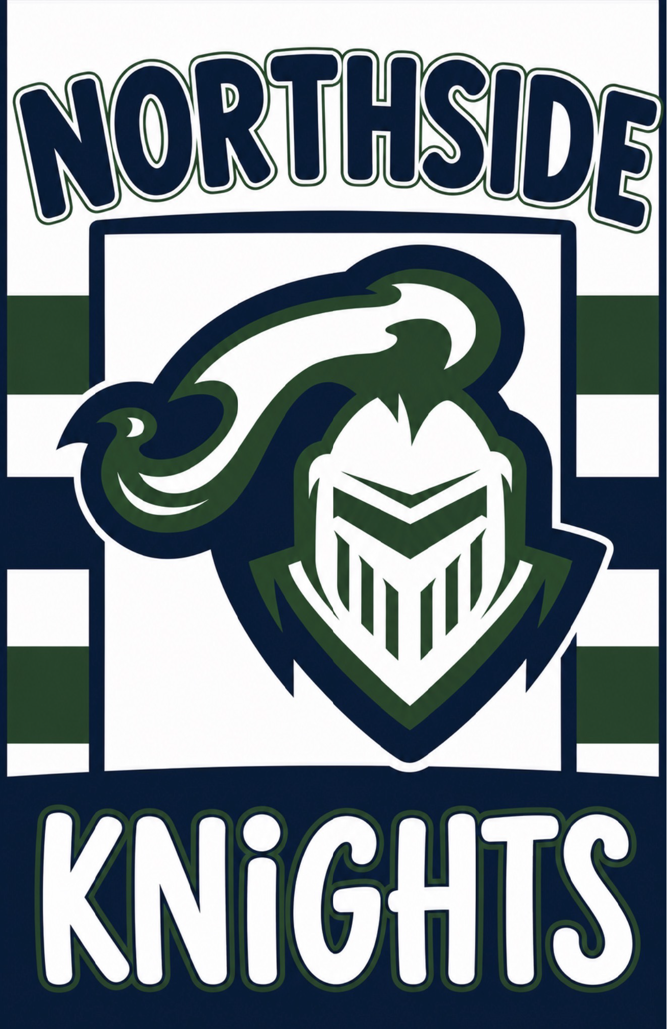 PAINT THE TOWN NORTHSIDE KNIGHTS GREEN AND BLUE