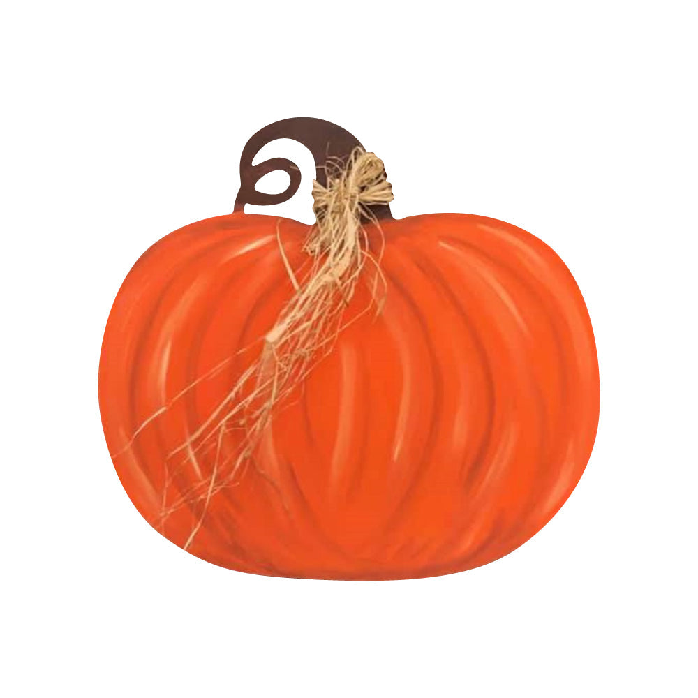Basic Shape Pumpkin MDF Cutout Autumn Silhouette Style 14 - Unfinished For DIY