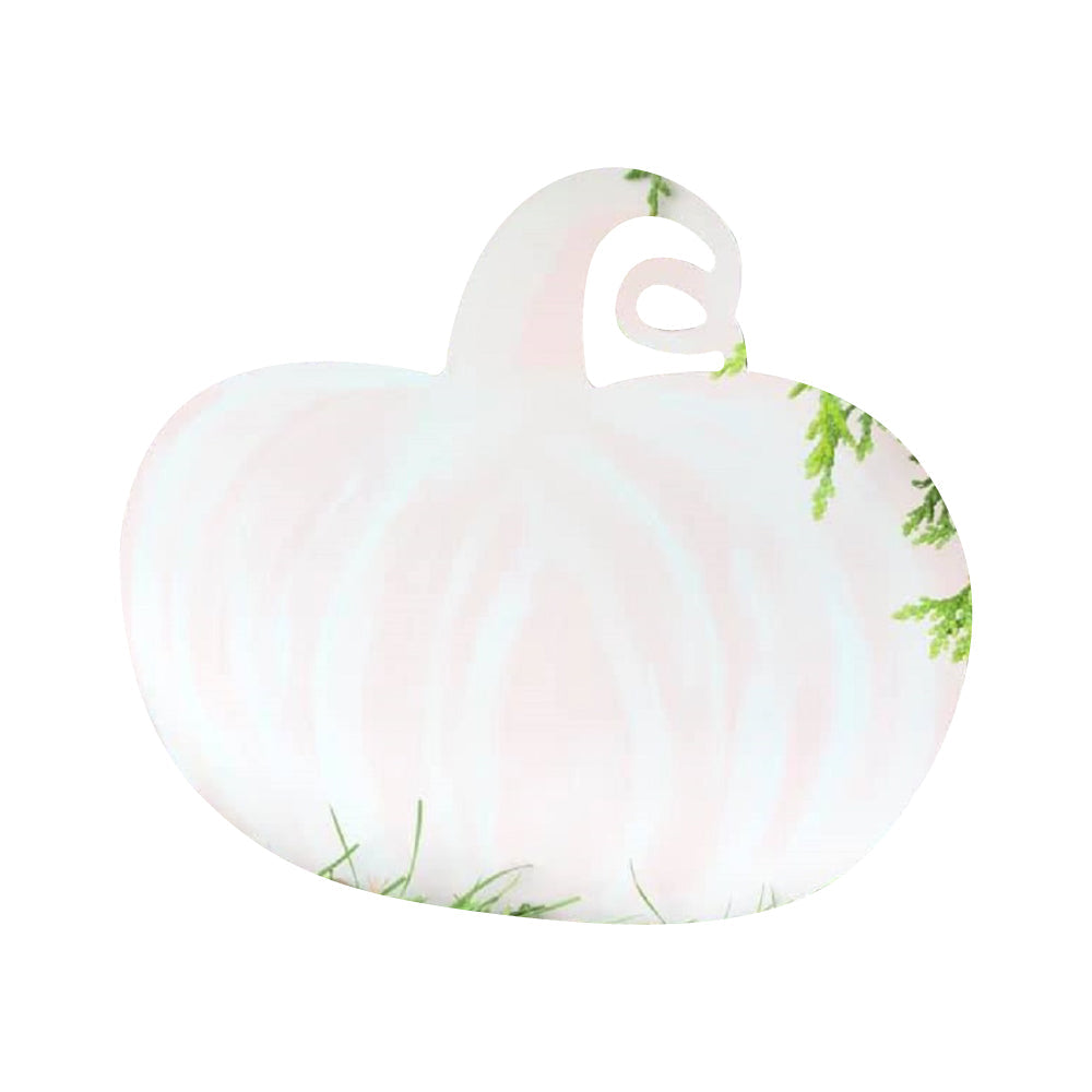 Basic Shape Pumpkin MDF Cutout Autumn Silhouette Style 14 - Unfinished For DIY