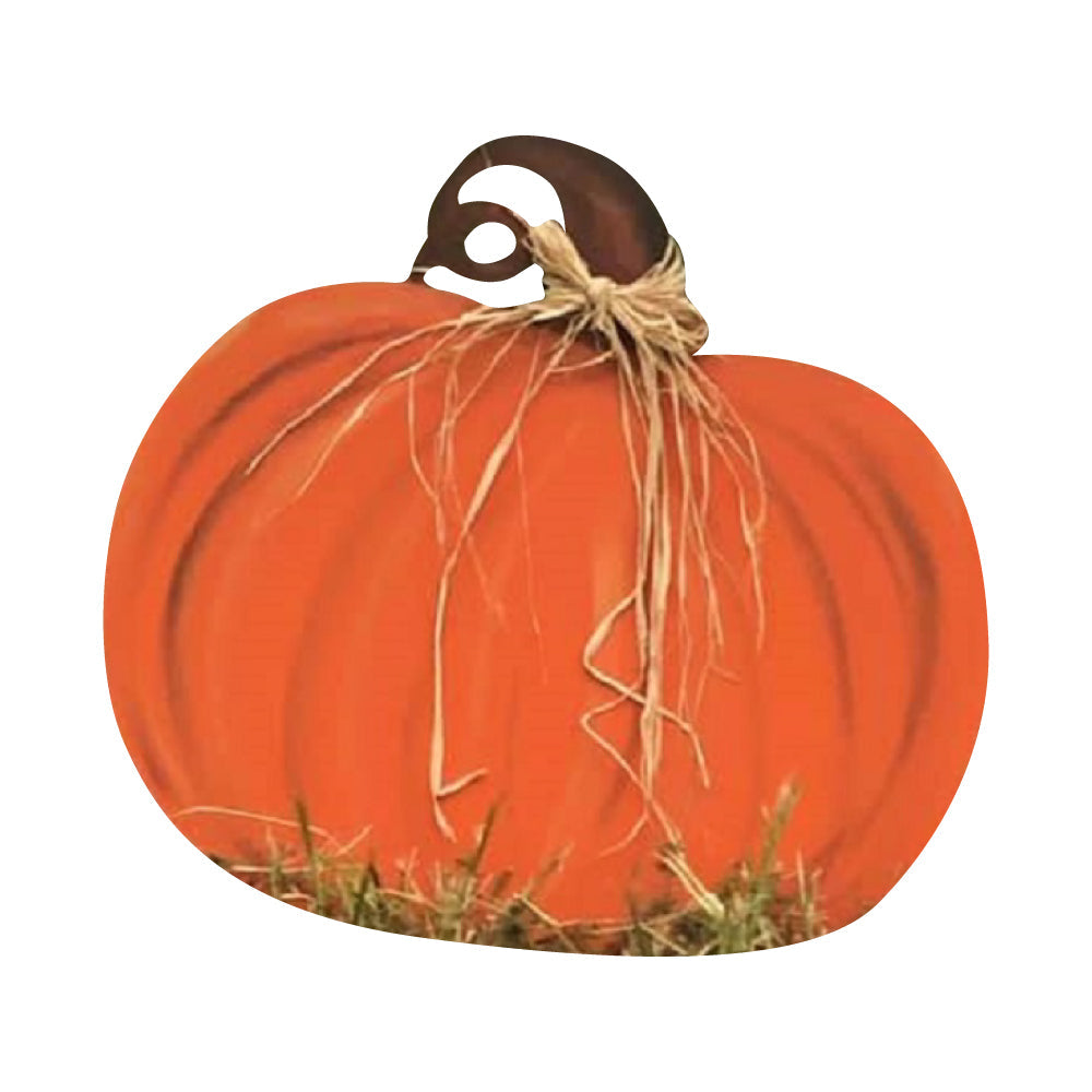 Basic Shape Pumpkin MDF Cutout Autumn Silhouette Style 14 - Unfinished For DIY