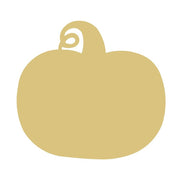 Basic Shape Pumpkin MDF Cutout Autumn Silhouette Style 14 - Unfinished For DIY