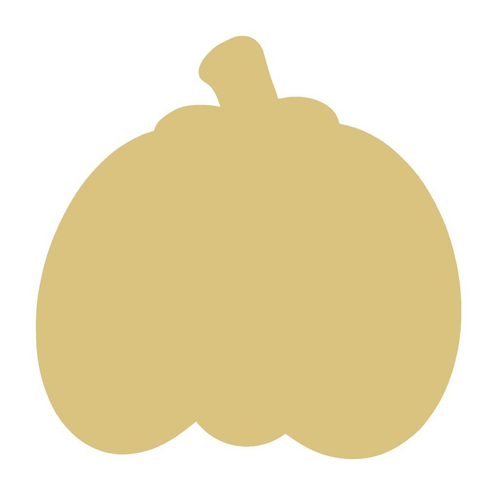 Basic Shape Pumpkin MDF Cutout Silhouette Style 18 - Unfinished For DIY