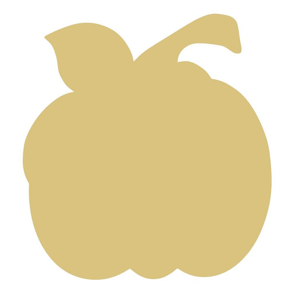 Basic Shape Pumpkin MDF Cutout Silhouette Style 19 - Unfinished For DIY