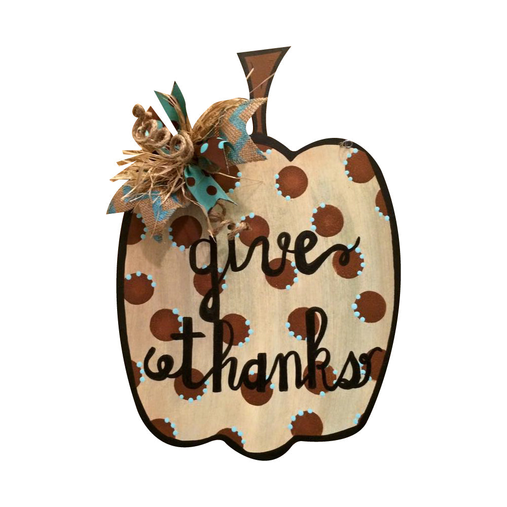 Basic Shape Pumpkin MDF Cutout Fall Decor - Unfinished For DIY