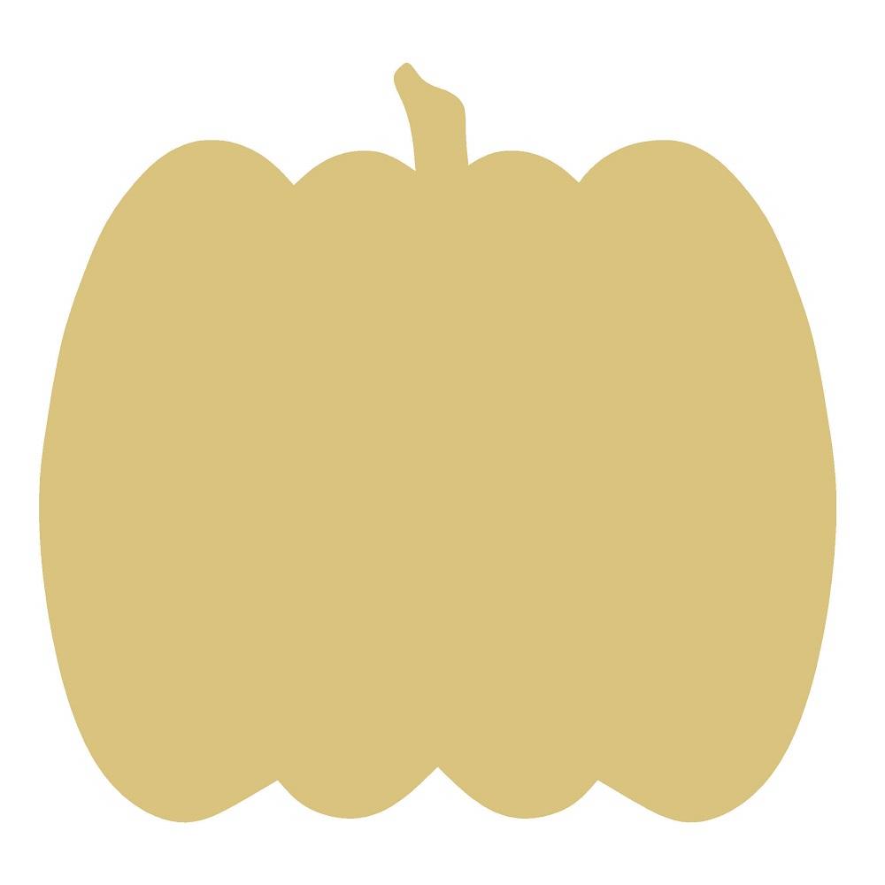 Basic Shape Pumpkin MDF Cutout Autumn Decor Style 20 - Unfinished For DIY