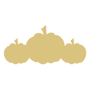 Basic Shape Pumpkin Trio MDF Cutout Silhouette - Unfinished For DIY