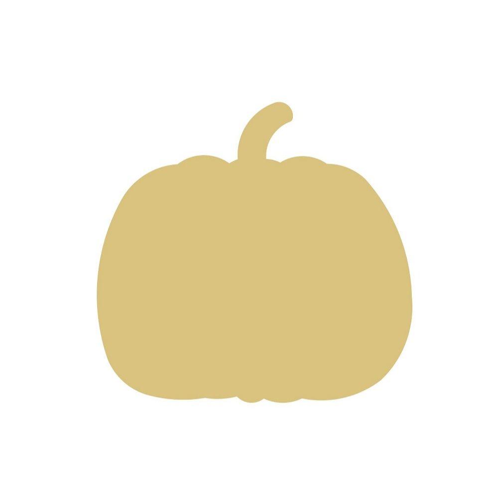 Basic Shape Pumpkin MDF Cutout Autumn Decor Style 5 - Unfinished For DIY