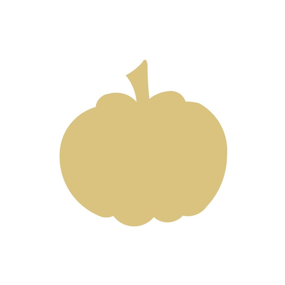 Basic Shape Pumpkin MDF Cutout Autumn Decor Style 6 - Unfinished For DIY