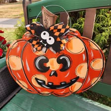 Basic Shape Pumpkin MDF Cutout Autumn Decor Style 6 - Unfinished For DIY