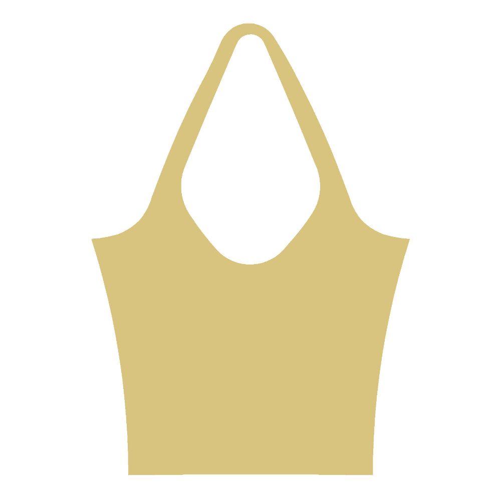 Basic Shape Purse MDF Cutout Silhouette Style 2 - Unfinished For DIY