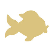 PWAT Basic Shape Fish MDF Cutout Goldfish Silhouette - Unfinished For DIY