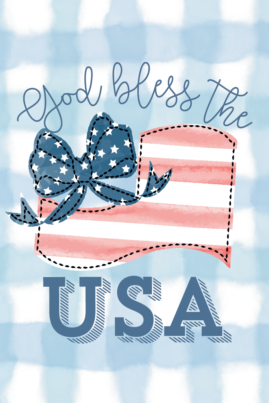 QUINCEE TAYLOR DESIGNS GOD BLESS THE USA