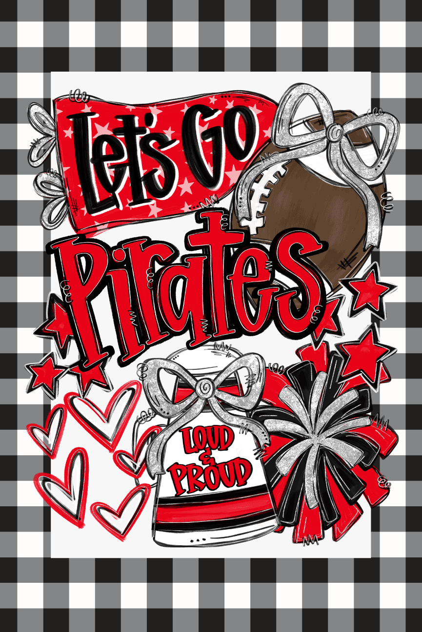 QUINCEE TAYLOR DESIGNS LETS GO PIRATES