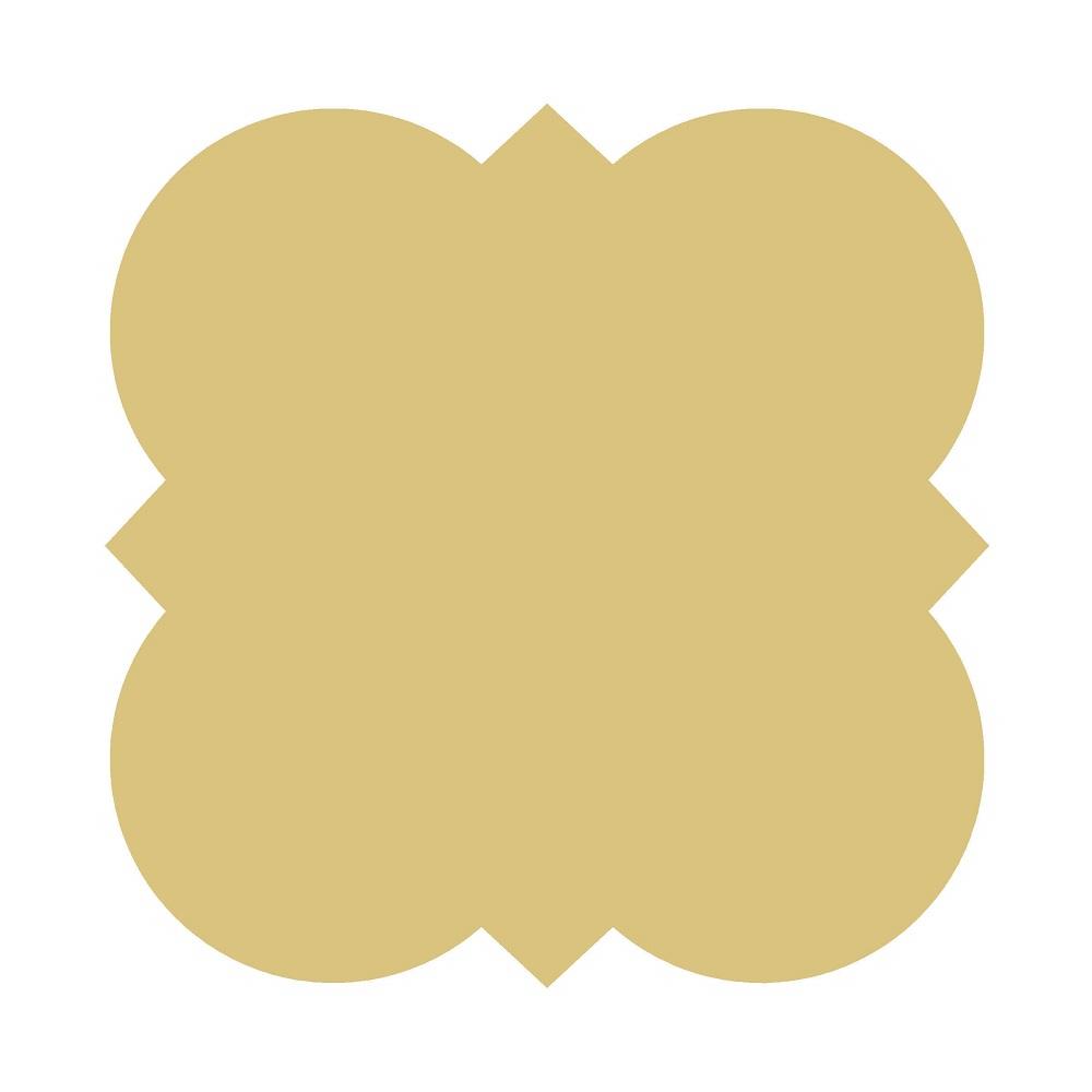 Basic Shape Quatrefoil MDF Cutout Four-Petal Silhouette - Unfinished For DIY