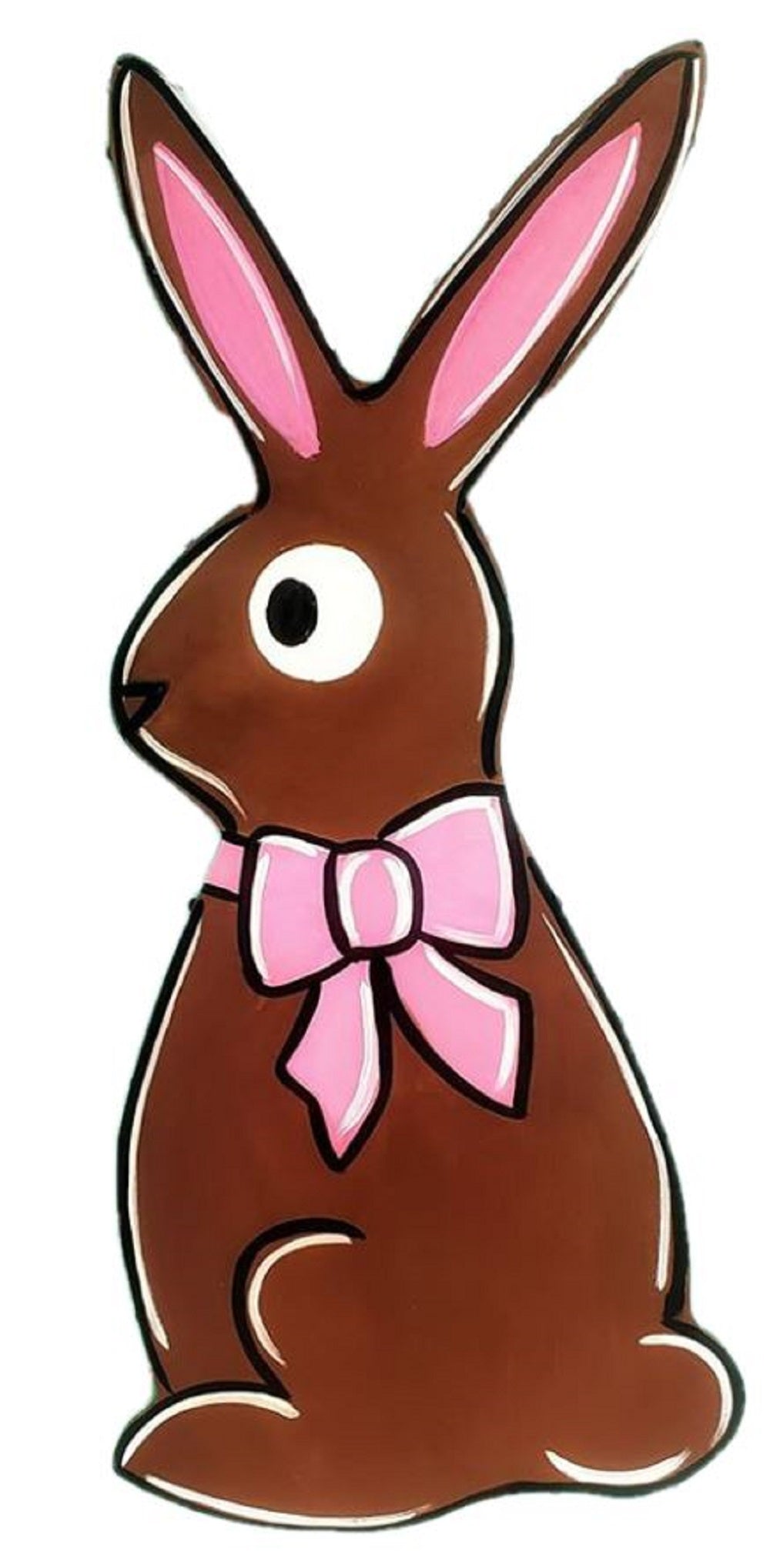 Basic Shape Rabbit MDF Cutout Silhouette Style 1 - Unfinished For DIY