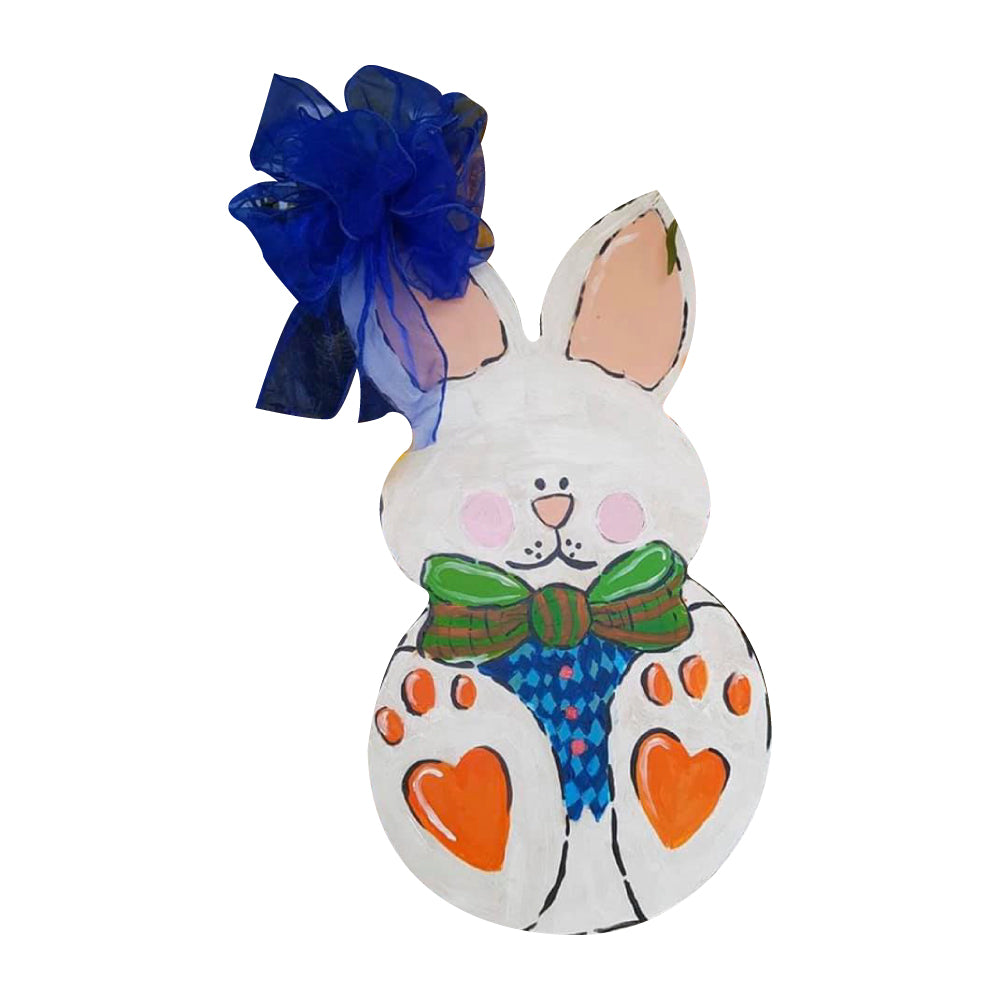 Basic Shape Rabbit MDF Cutout Silhouette Style 4 - Unfinished For DIY