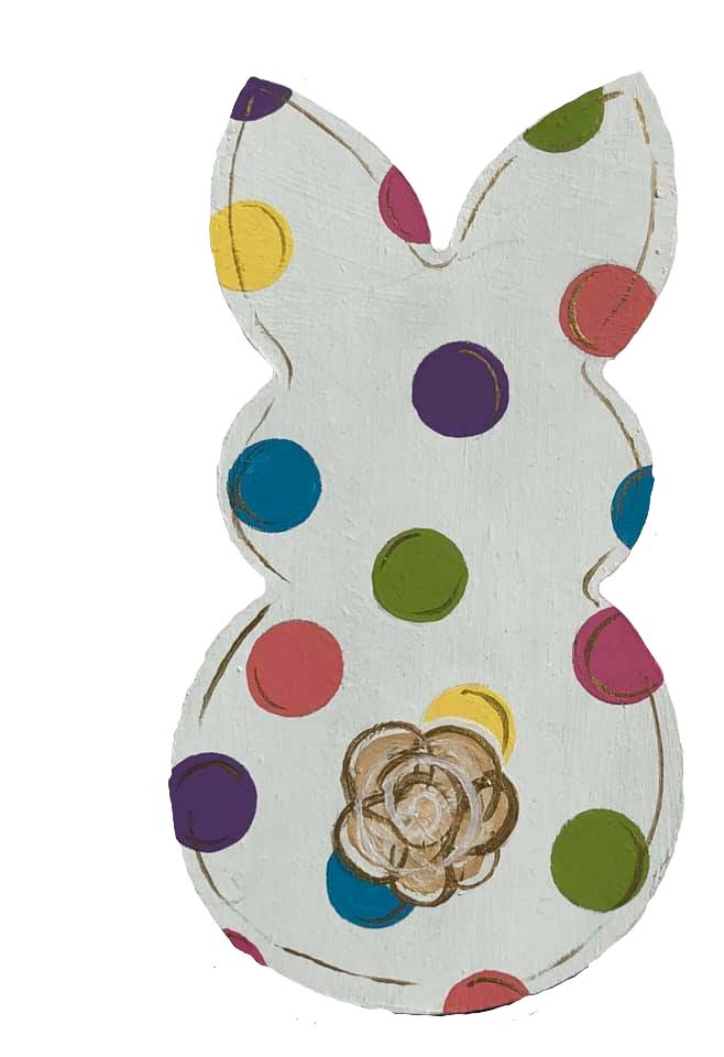 Basic Shape Rabbit MDF Cutout Silhouette Style 4 - Unfinished For DIY