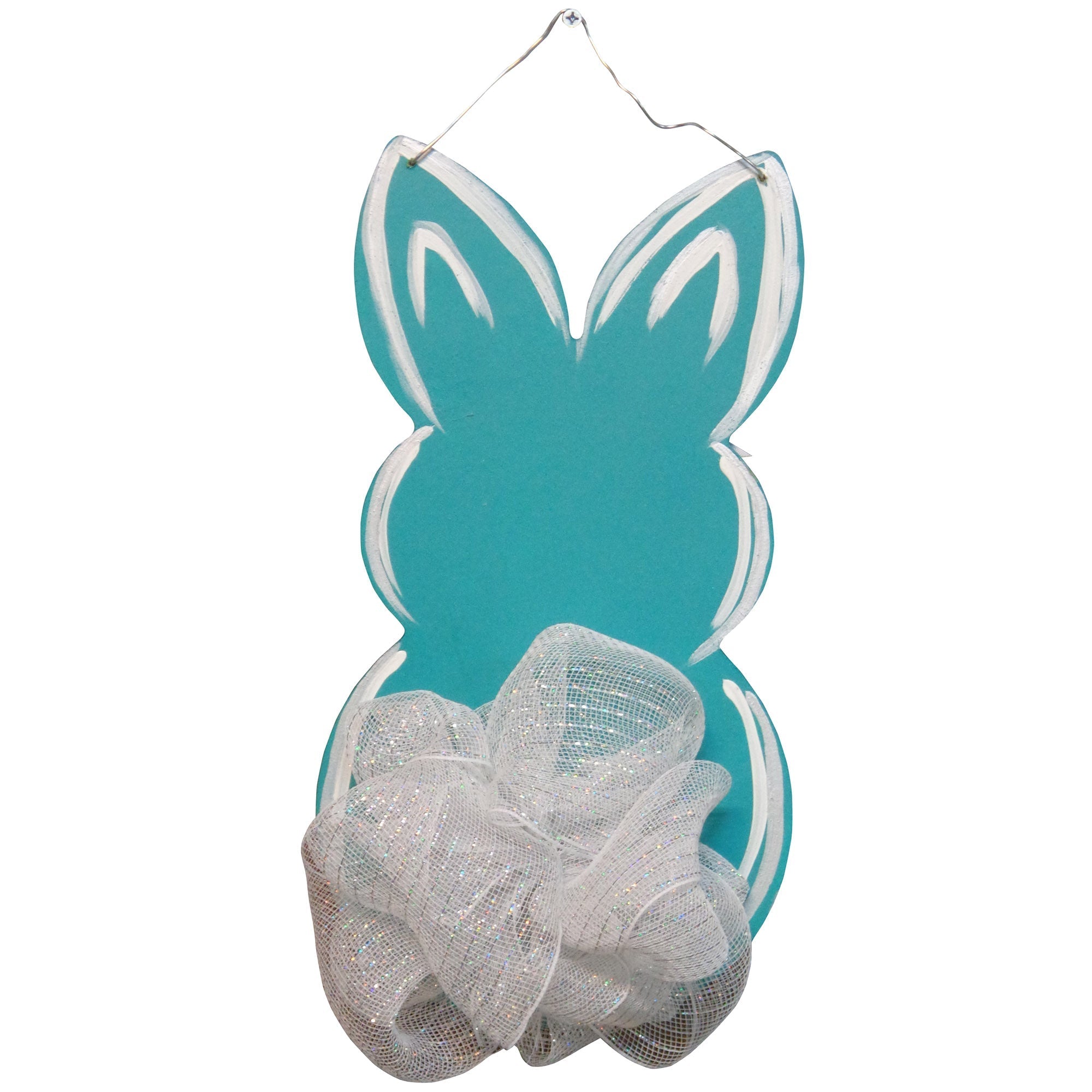 Basic Shape Rabbit MDF Cutout Silhouette Style 4 - Unfinished For DIY