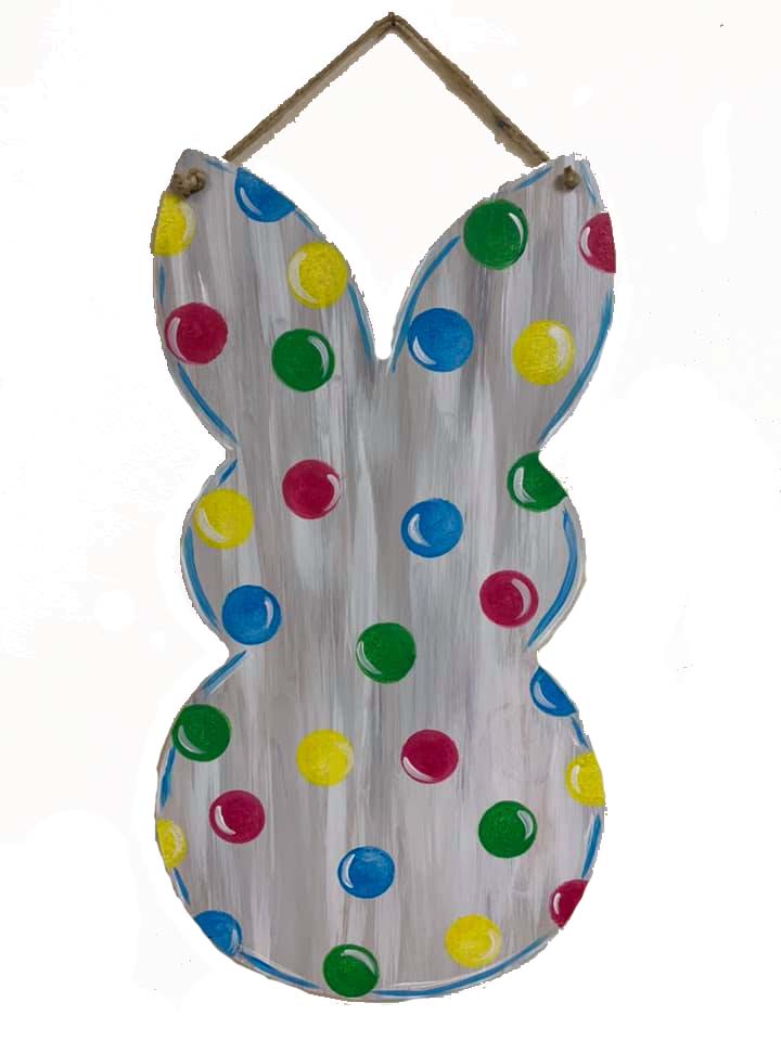 Basic Shape Rabbit MDF Cutout Silhouette Style 4 - Unfinished For DIY