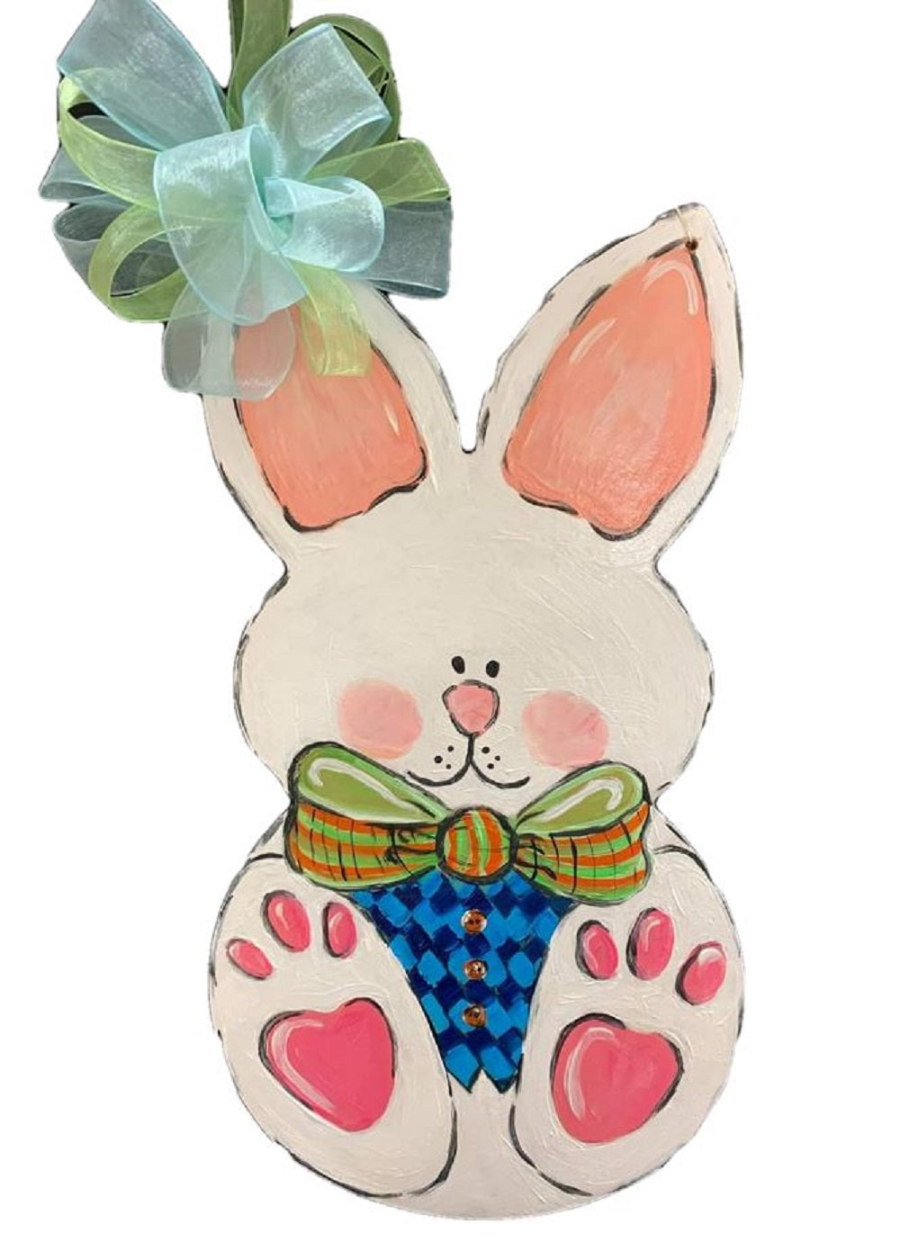 Basic Shape Rabbit MDF Cutout Silhouette Style 4 - Unfinished For DIY