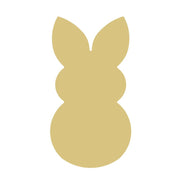 Basic Shape Rabbit MDF Cutout Silhouette Style 4 - Unfinished For DIY