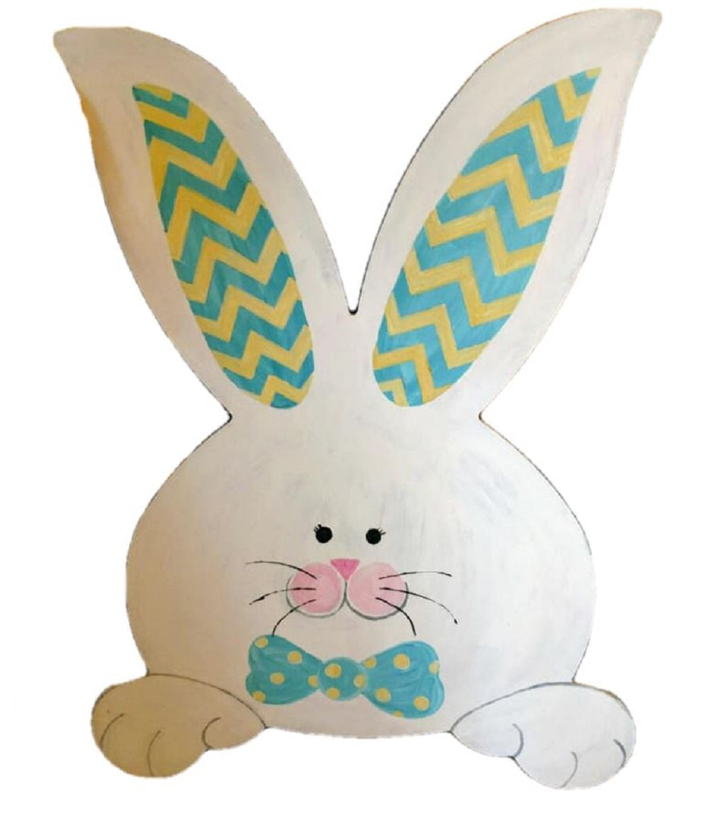 Basic Shape Rabbit MDF Cutout Silhouette Style 5 - Unfinished For DIY