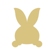 Basic Shape Rabbit MDF Cutout Silhouette Style 5 - Unfinished For DIY