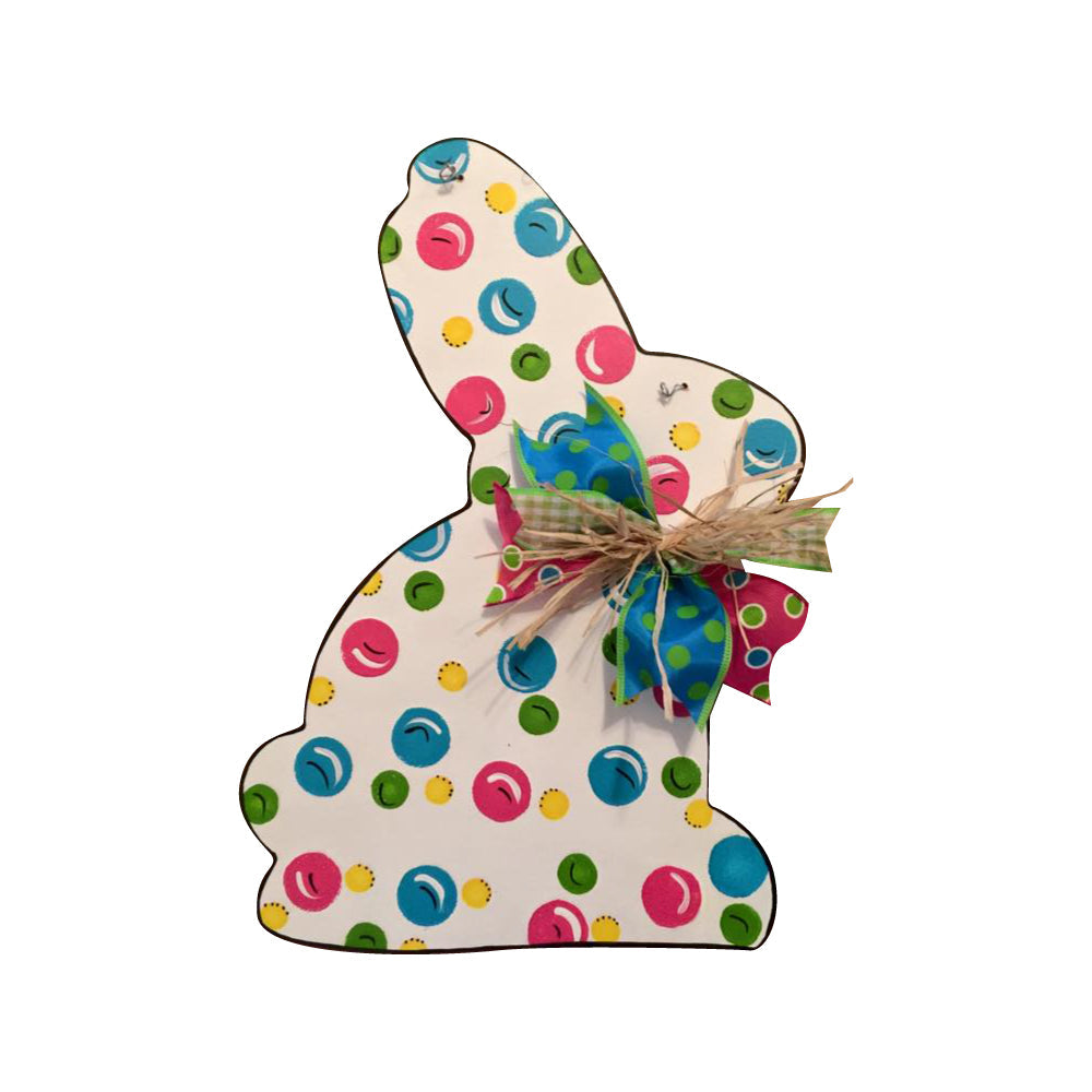 Basic Shape Rabbit MDF Cutout Silhouette Style 7 - Unfinished For DIY