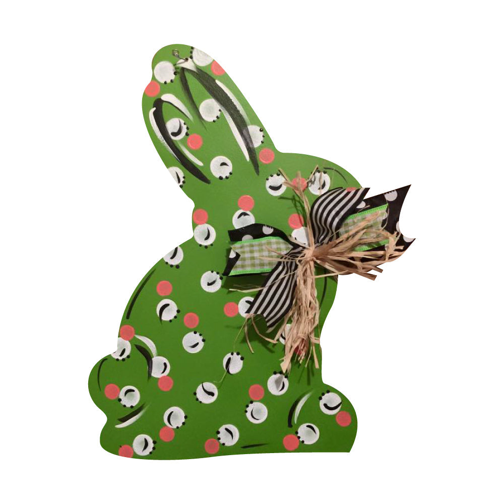 Basic Shape Rabbit MDF Cutout Silhouette Style 7 - Unfinished For DIY