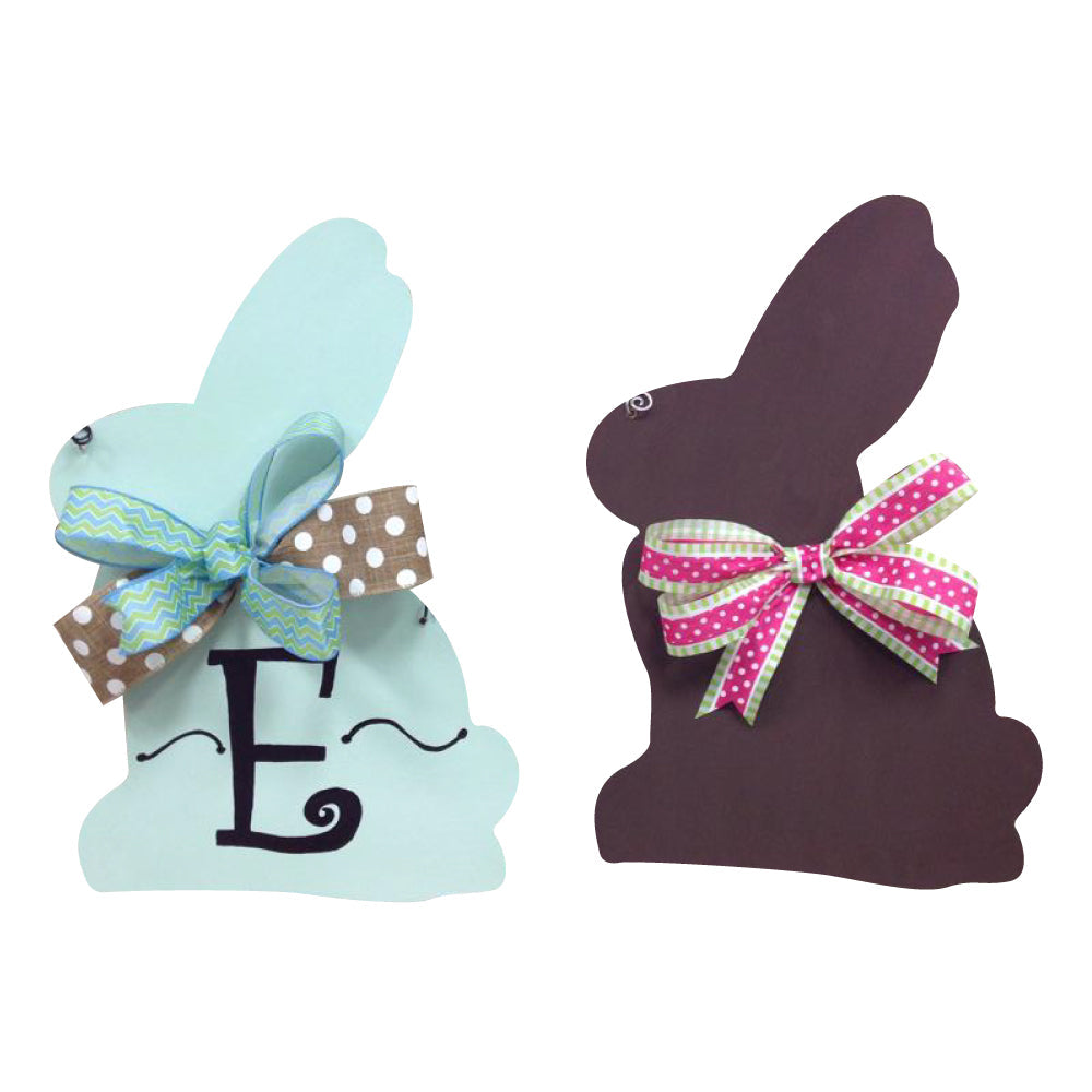 Basic Shape Rabbit MDF Cutout Silhouette Style 7 - Unfinished For DIY