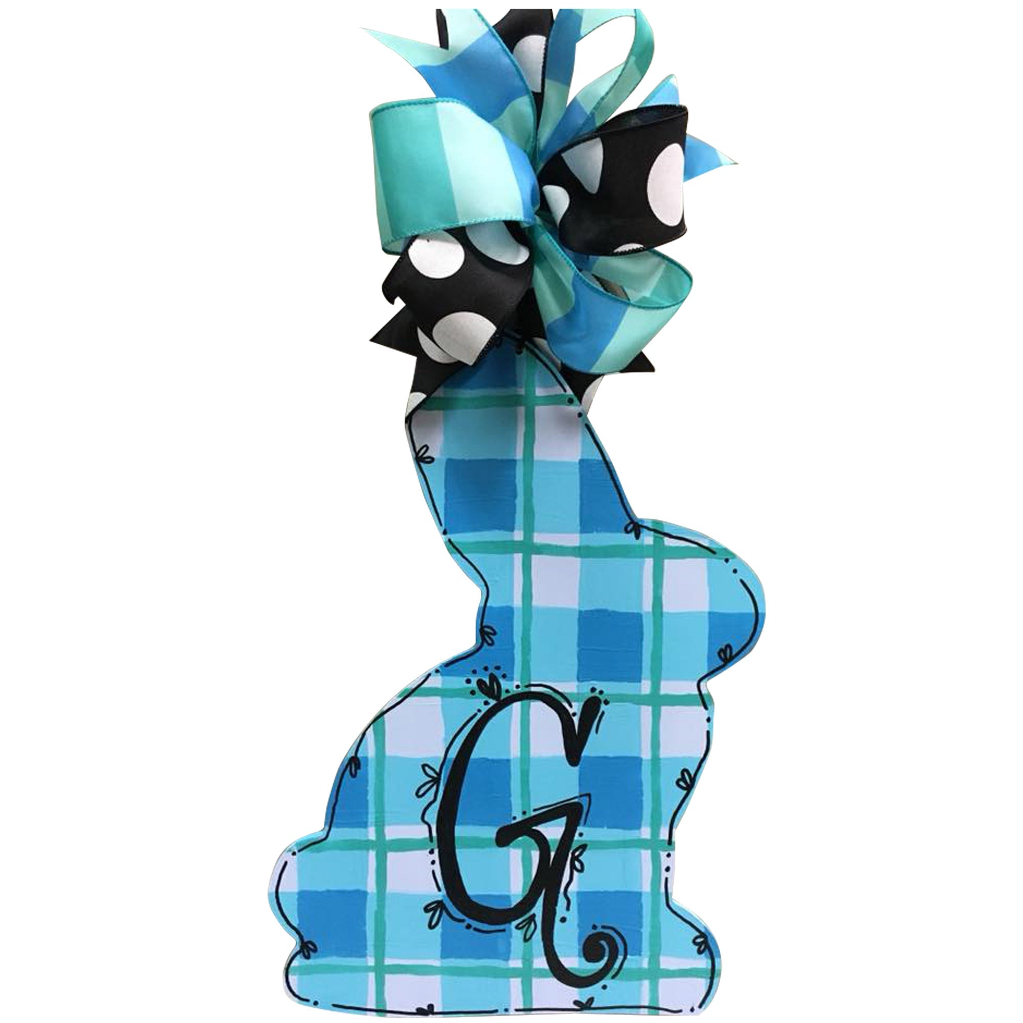 Basic Shape Rabbit MDF Cutout Silhouette Style 7 - Unfinished For DIY